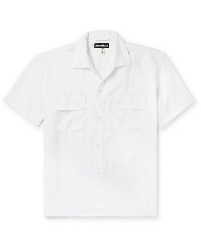 Monitaly 50's Milano Lyocell Shirt - White