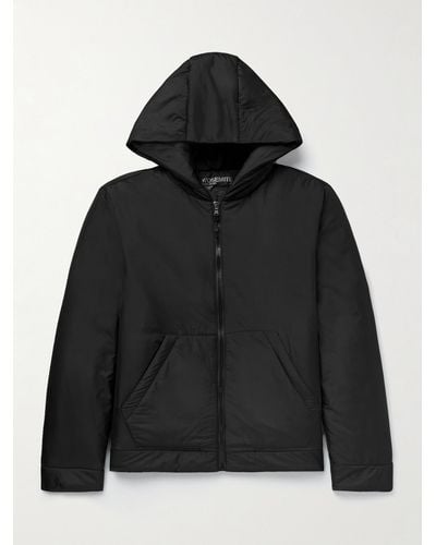 James Perse Shell Hooded Jacket - Black