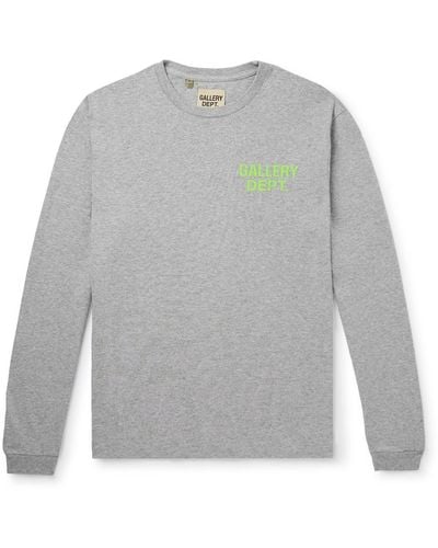 GALLERY DEPT. Souvenir Logo-print Cotton-jersey T-shirt - Gray