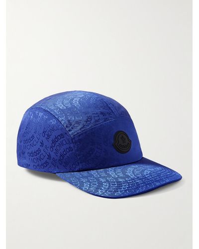 Moncler Genius Adidas Originals Baseballkappe aus Nylon mit Logomuster und Applikation - Blau