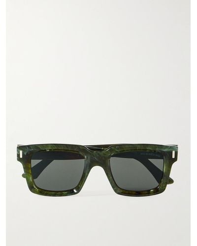 Cutler and Gross 1386 Square-frame Acetate Sunglasses - Green