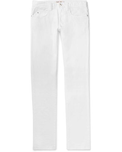 Loro Piana Slim-fit Stretch-denim Jeans - White