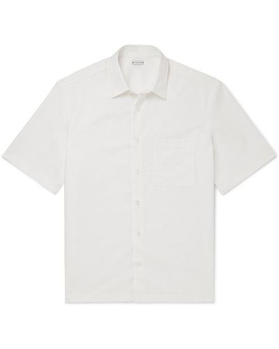 Caruso Cotton-gabardine Shirt - White