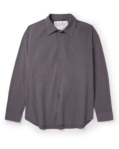 mfpen Generous Organic Cotton Shirt - Gray