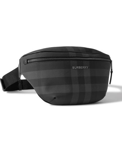 mens burberry checked belt