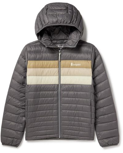 COTOPAXI Fuego Quilted Ripstop Hooded Down Jacket - Gray