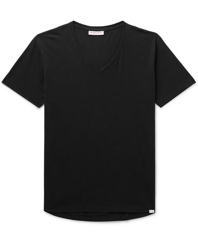 Orlebar Brown Ob-v Slim-fit Cotton-jersey T-shirt - Black