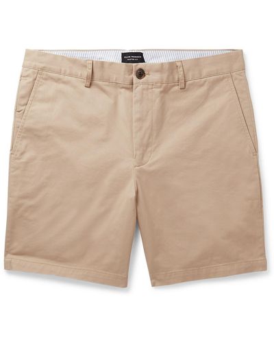 Club Monaco Baxter Cotton-blend Twill Shorts - Natural