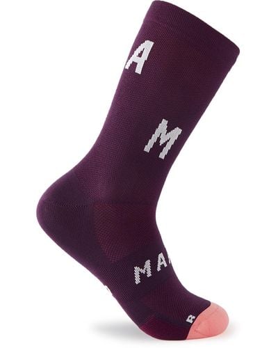 MAAP Team Stretch-knit Cycling Socks - Purple