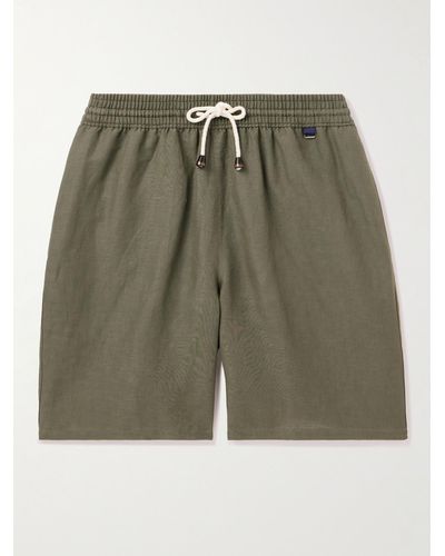 Rubinacci Straight-leg Mid-length Swim Shorts - Green