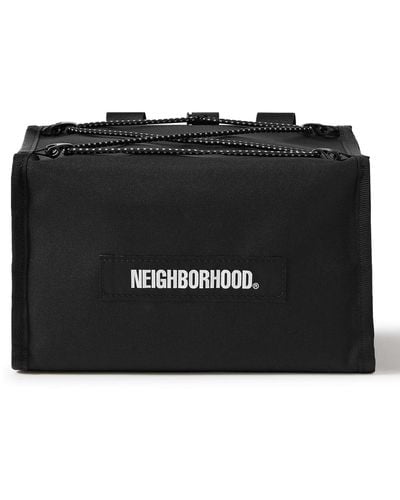 Neighborhood Logo-print Ecostep Bar Bag - Black