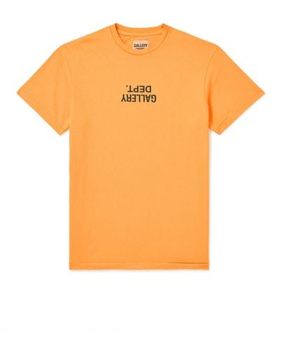 GALLERY DEPT. Logo-print Cotton-jersey T-shirt - Orange