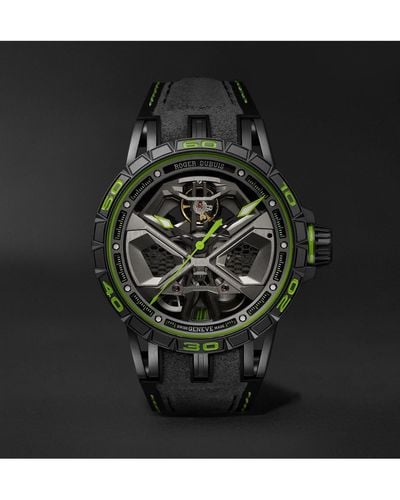 Roger Dubuis Excalibur Spider Huracán Gray Tech Automatic 45mm Titanium And Rubber Watch, Ref. No. Rddbex0830