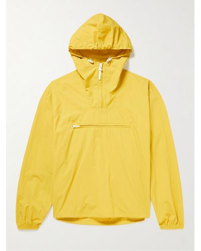 Kestin Stow Shell Hooded Half-zip Jacket - Yellow