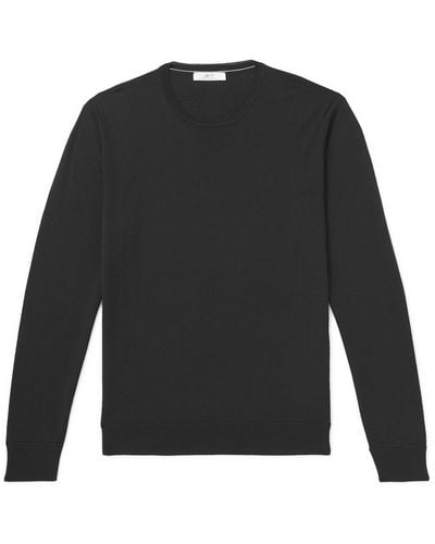 MR P. Slim-fit Merino Wool Sweater - Black