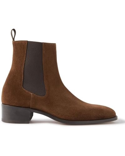 Tom Ford Alec Suede Chelsea Boots - Brown