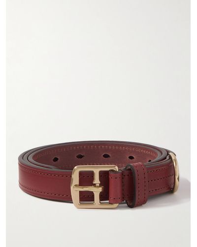 Anderson's 2.5cm Leather Belt - Brown