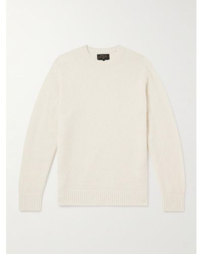 Beams Plus Cashmere And Silk-blend Jumper - Natural