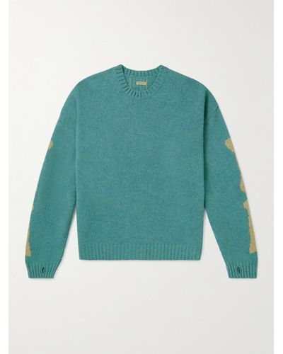 Kapital Pullover in lana a intarsio - Verde