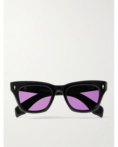 Jacques Marie Mage Dealan D-frame Acetate Sunglasses - Black