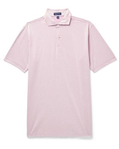 Peter Millar Albatross Pima Cotton-blend Piqué Polo Shirt - Pink