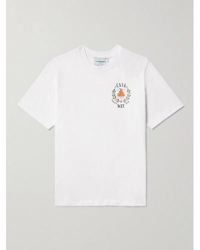 Casablancabrand Cotton Graphic T-shirt - White