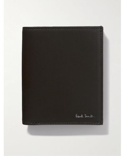 Paul Smith Embossed Leather Billfold Wallet - Black