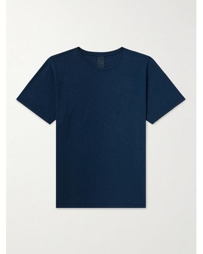 Nudie Jeans Roffe Slub Cotton-jersey T-shirt - Blue