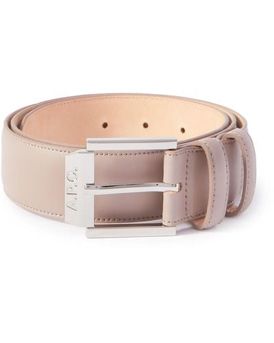 A.P.C. 4cm Leather Belt - Pink
