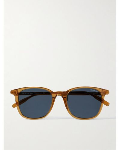Montblanc D-Frame Acetate Sunglasses - Blau