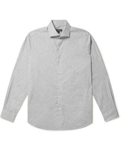 Peter Millar Parker Cotton-twill Shirt - Gray