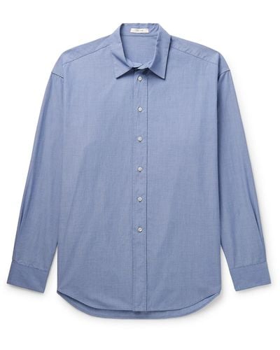 The Row Miller Cotton-poplin Shirt - Blue