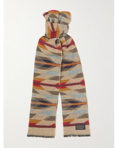 Pendleton Jacquard-knit Wool Scarf - Multicolour