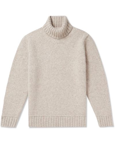MR P. Alpaca-blend Rollneck Sweater - White