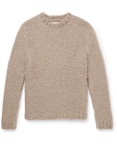 Gabriela Hearst Lawrence Brushed-cashmere Sweater - Natural