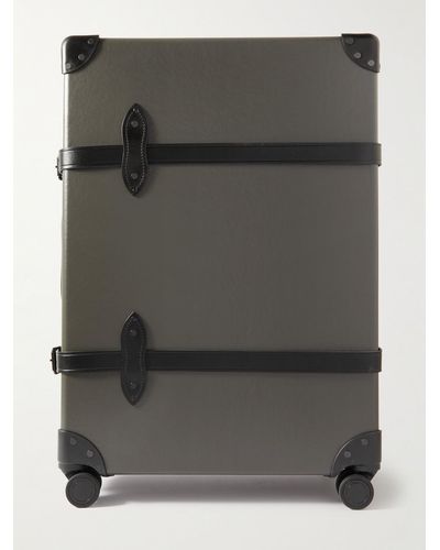 Globe-Trotter Centenary Koffer mit Lederbesätzen - Grau