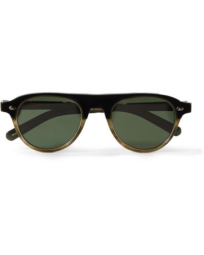 Mr. Leight Stahl Aviator-style Acetate Sunglasses - Green