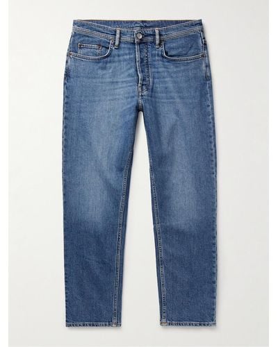 Acne Studios River schmal geschnittene und schmaler zulaufende Jeans aus Stretch-Denim - Blau