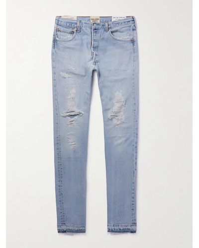 GALLERY DEPT. 5001 Slim-Fit Distressed Jeans - Blu