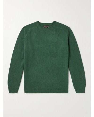 Beams Plus Pullover in lana - Verde