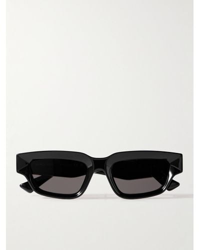 Bottega Veneta Sonnenbrille mit D-Rahmen aus Azetat - Schwarz