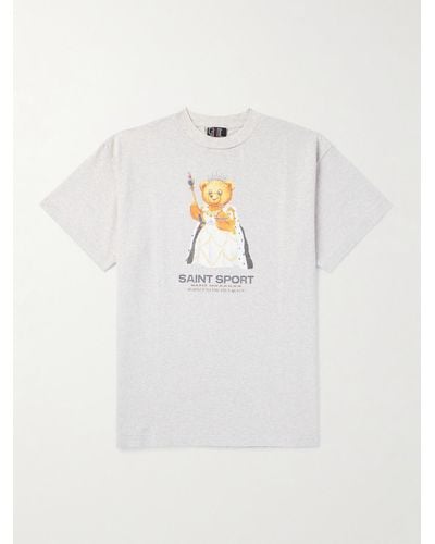 SAINT Mxxxxxx T-Shirt aus Baumwoll-Jersey mit Print - Weiß
