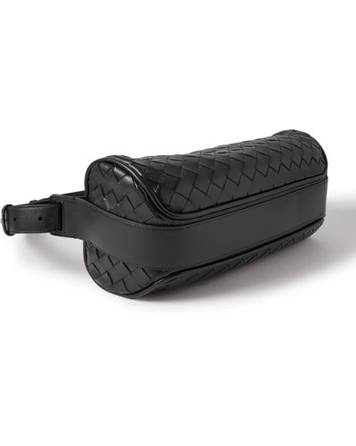 Bottega Veneta Intrecciato Leather Belt Bag - Black