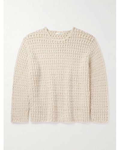 The Row Olen Open-knit Cashmere Sweater - Natural