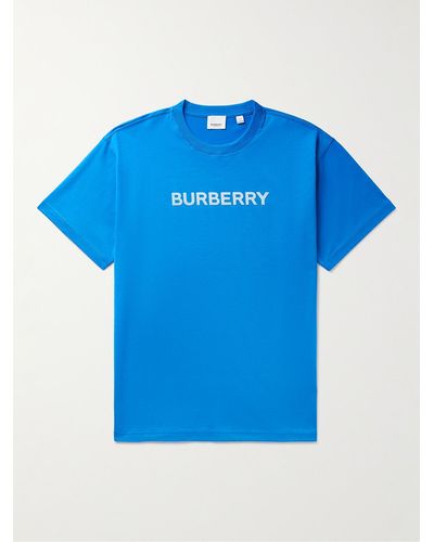 Burberry Harriston Crewneck T-shirt - Blue