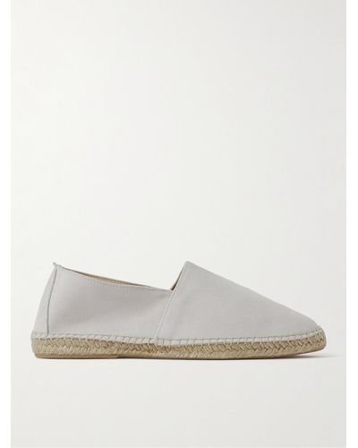 Anderson & Sheppard Suede Espadrilles - White