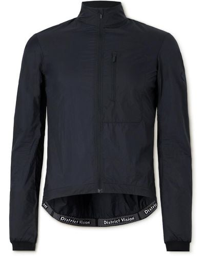 District Vision Ripstop Cycling Jacket - Blue