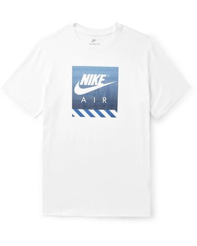 Nike Nsw Logo-print Cotton-jersey T-shirt - White