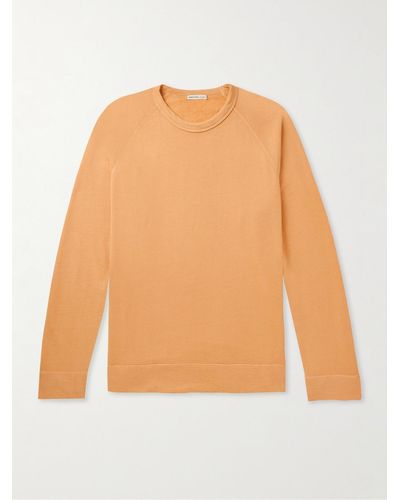 James Perse Supima Cotton-jersey Sweatshirt - Orange