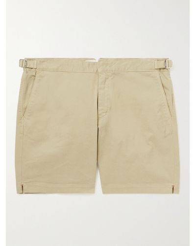 Orlebar Brown Bulldog Slim-fit Stretch-cotton Twill Shorts - Natural